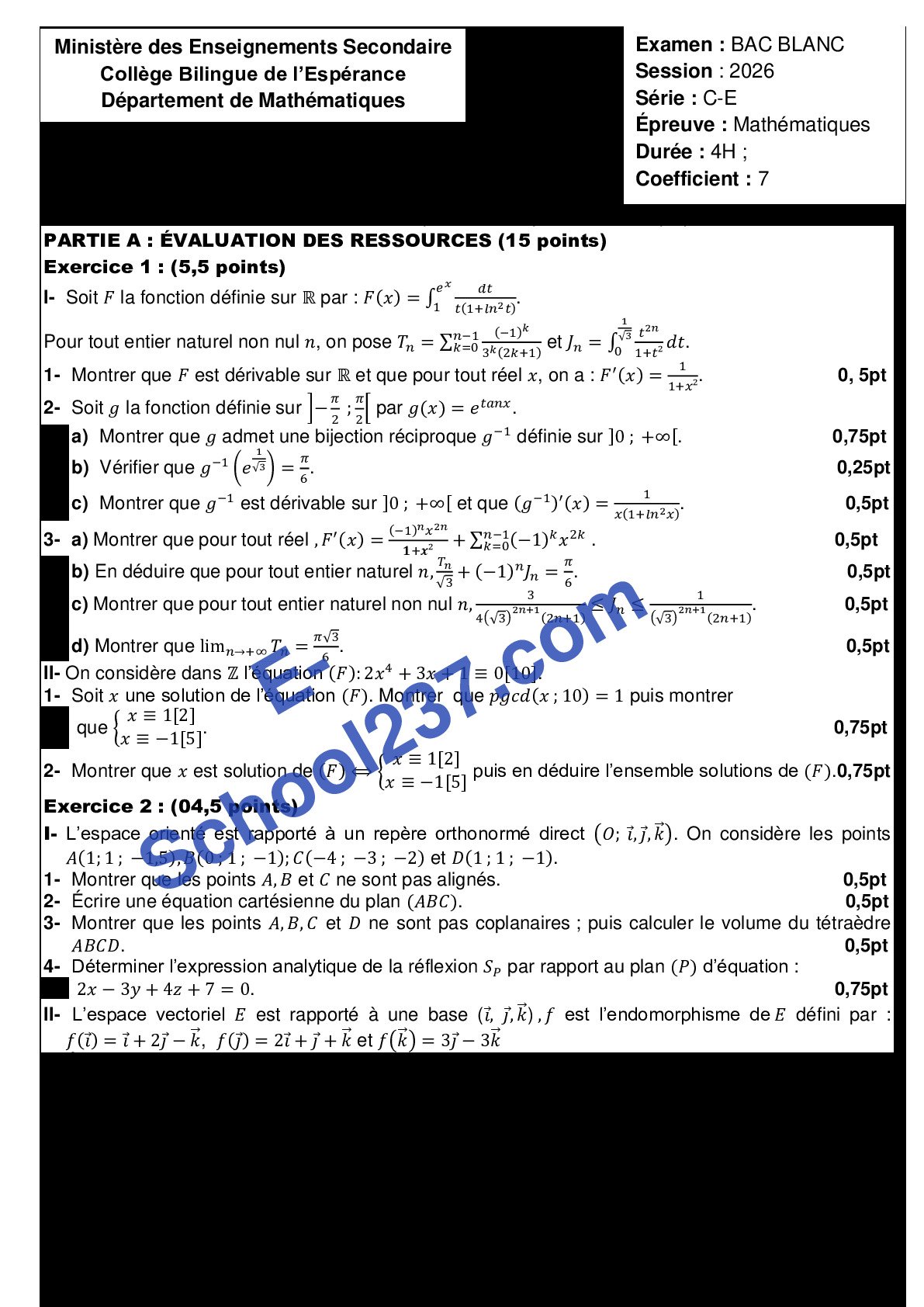 COBI ESP BAC BLANC MATHS C 2026